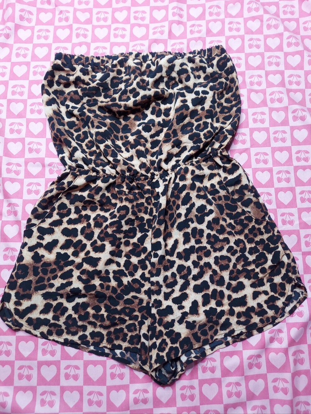 Forever 21 Leopard Cheetah Print Romper